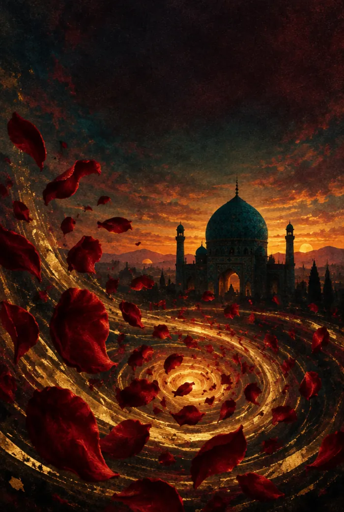 Cover artwork for Dancing with Rumi by Andrew Harvey