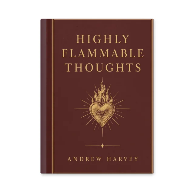 Highly Flammable Thoughts journal with Sacred Heart design